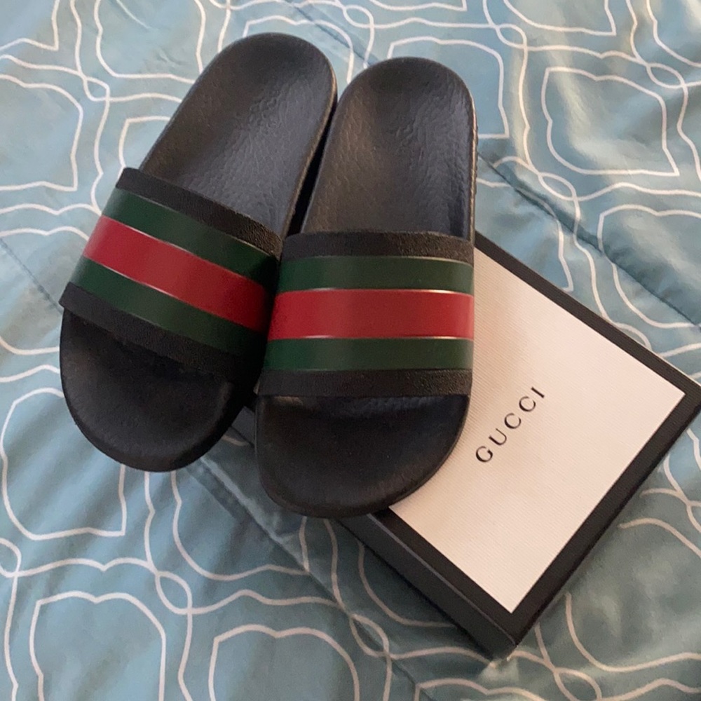 Children's rubber slides with Web Gucci size 1.5/2y or 33